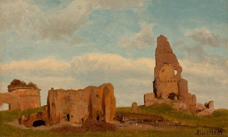 Albert Bierstadt Ruins-Campagna of Rome Spain oil painting art
